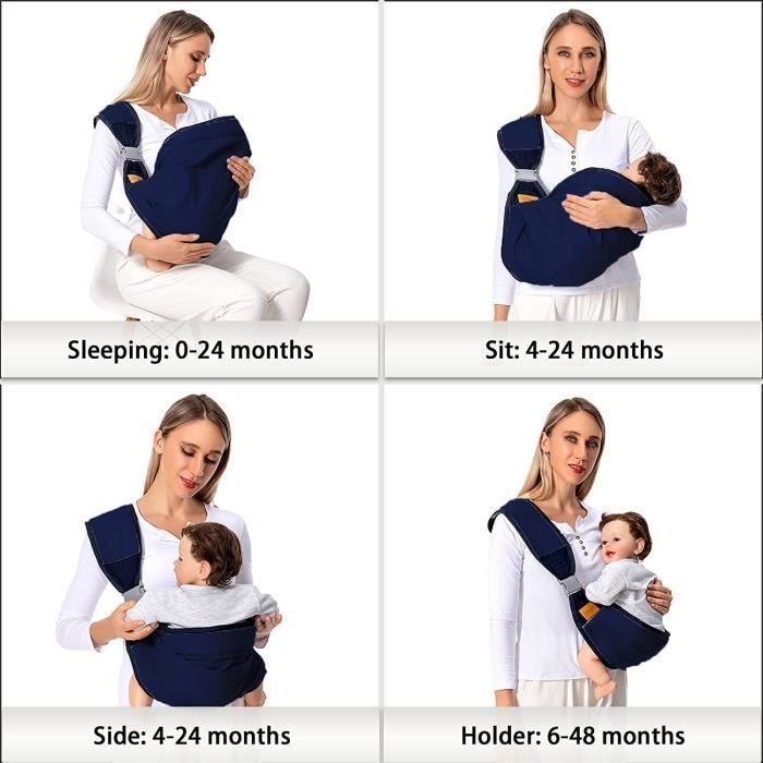 Baby Carrier, Wrap Baby Carrier, Adjustable Baby Sling, Babywearing Sling, Breathable, Newborn Sling
