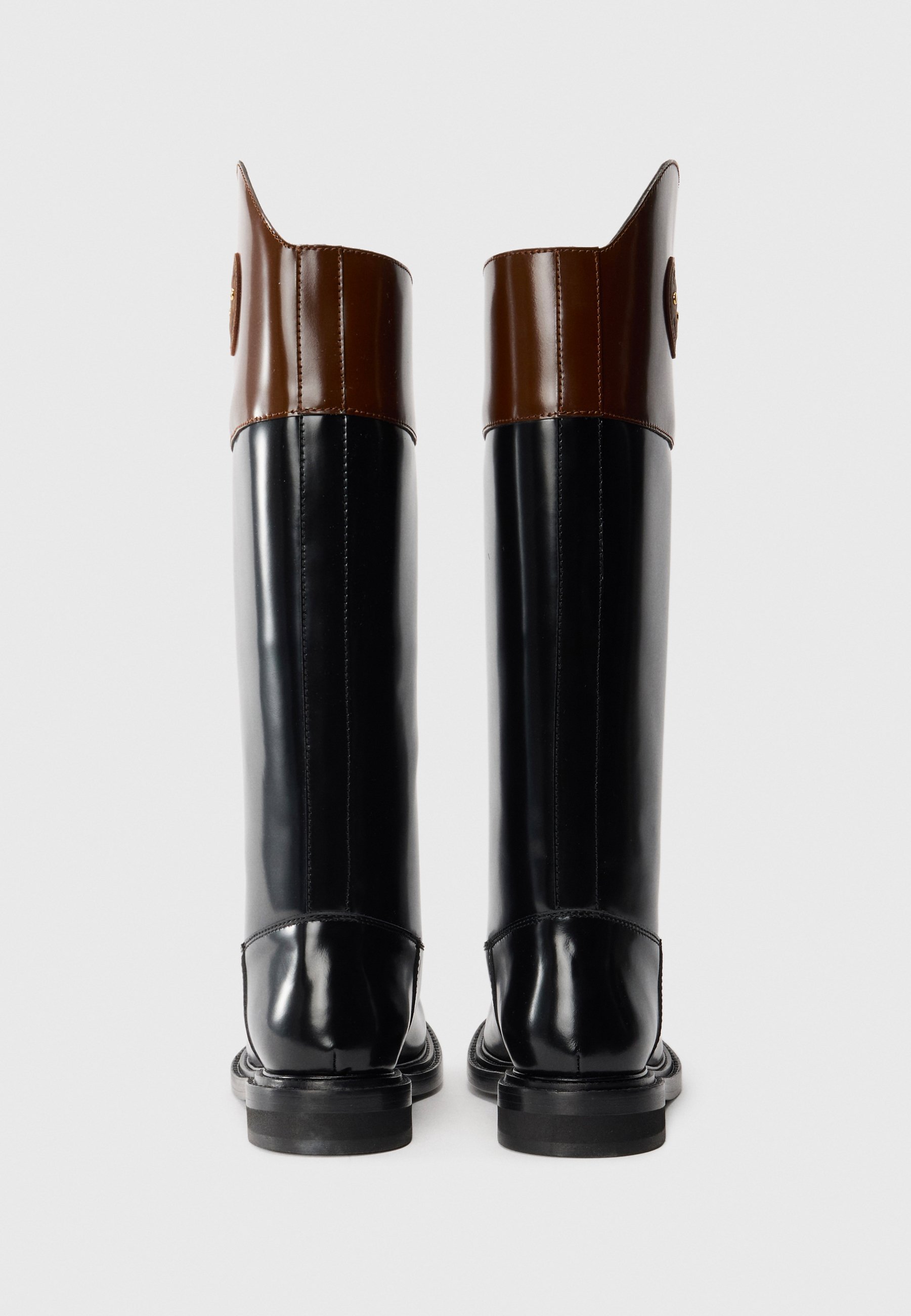 Buty MOSCHINO - czarne/ciemnobrązowe