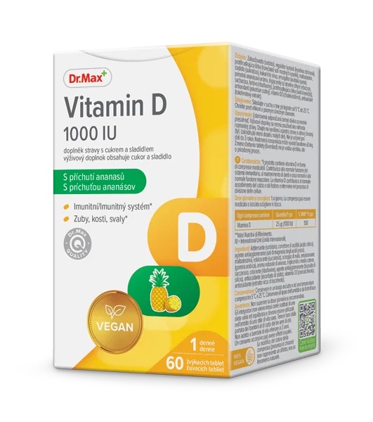 DR. MAX Dr. Max Βιταμίνη D 1000 IU 60 δισκία για υποστήριξη των οστών