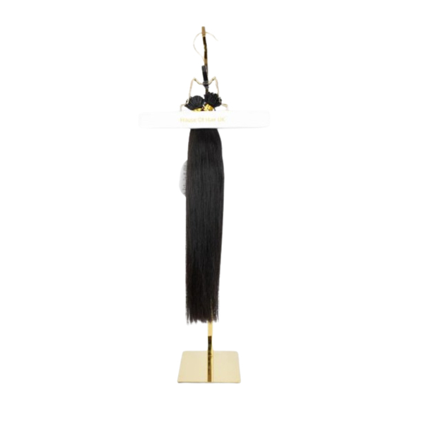 House Of Hair UK Capelli lisci ebano con punta a I, 22 (1B)
