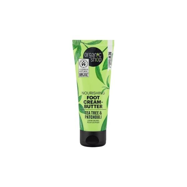 Bio-Fußcreme „Nährendes Fußcreme“ mit Teebaumöl und Patschuli, 75 ml