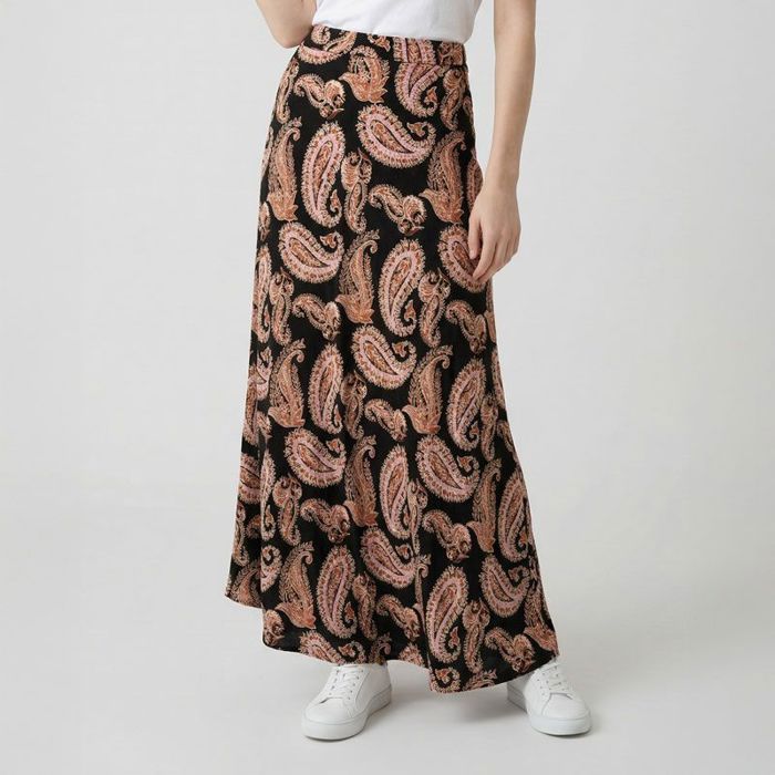 Falda larga Jessica con estampado paisley para mujer de LA PETITE ETOILE