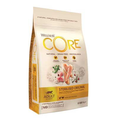 Wellness Core Adult Sterilised Original Ξηρά Τροφή για Γάτες