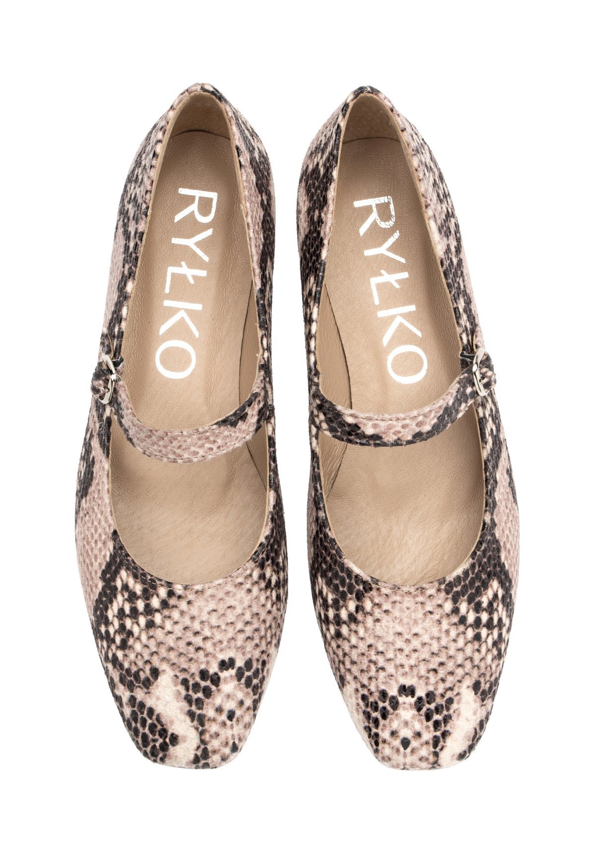 RYŁKO Ballerine con cinturino alla caviglia - Beige