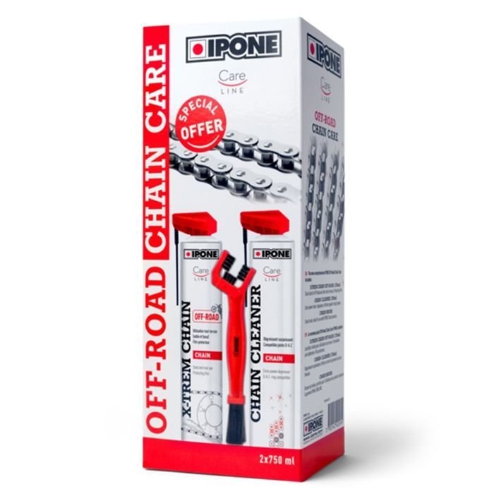 Kit de limpieza de cadena IPONE Off Road para motocross, enduro y motocross - Grasa