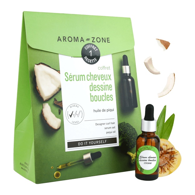 Kit cosmetico fai da te: siero per definire i ricci, olio piqui