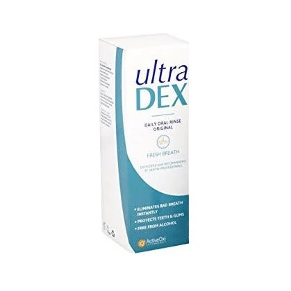Enjuague bucal Ultradex para un aliento saludable con menta 250 ml