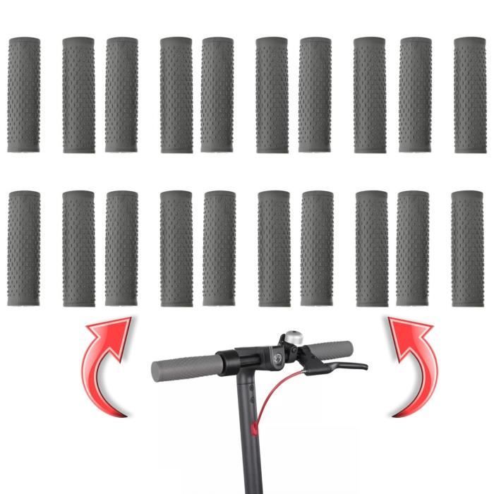 Set di 10 manopole per manubrio Xiaomi per monopattino elettrico Xiaomi M365 pro 1s essential Aovo, grigie