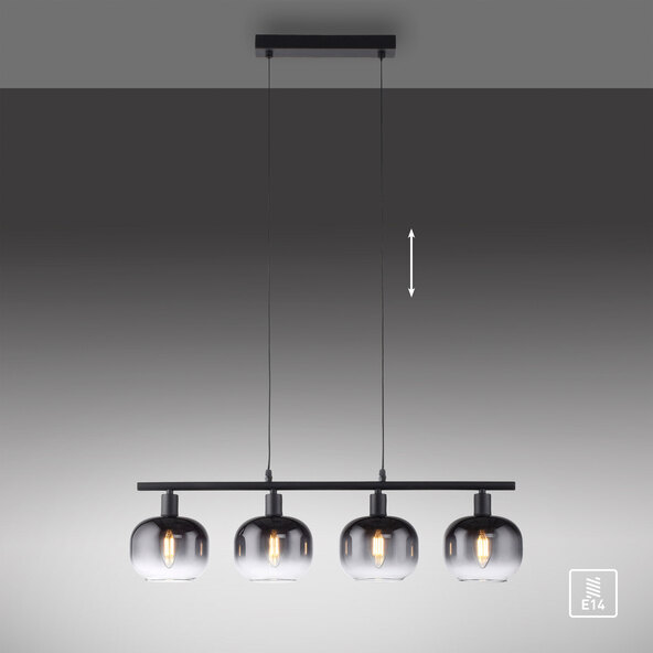 Pendelleuchte Tamea, 4-flammig
