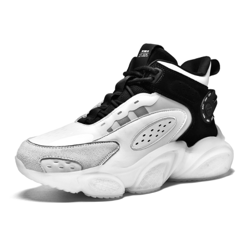 Zapatillas deportivas transpirables y cómodas para hombre, antideslizantes y resistentes al desgaste, ideales para correr y practicar deportes. Botas de baloncesto de caña alta y suaves.