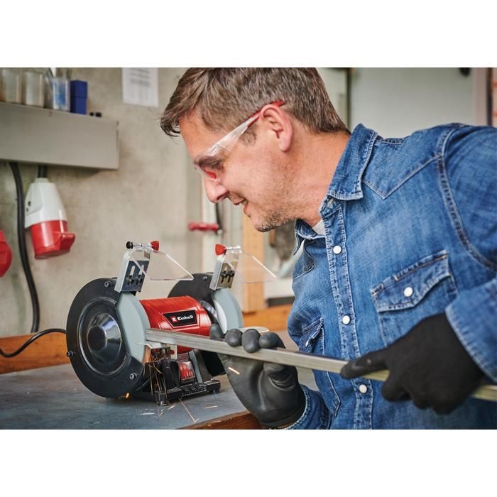 Einhell TC-BG 150 Bench Grinder (150W power, for small and large repairs) Supplied with two grinding wheels
