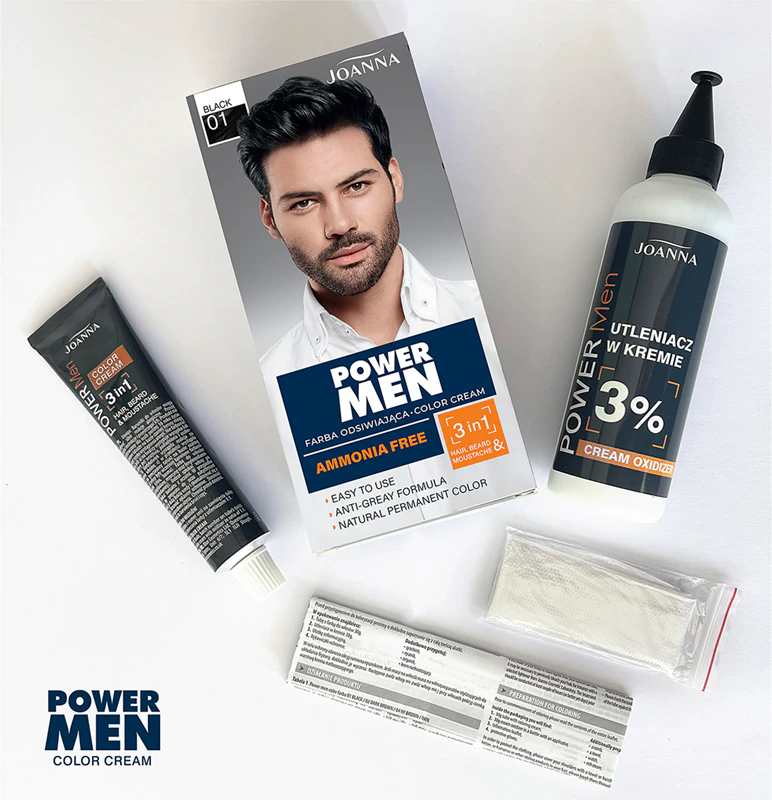 Tinta de cabelo Joanna Power Men para homens