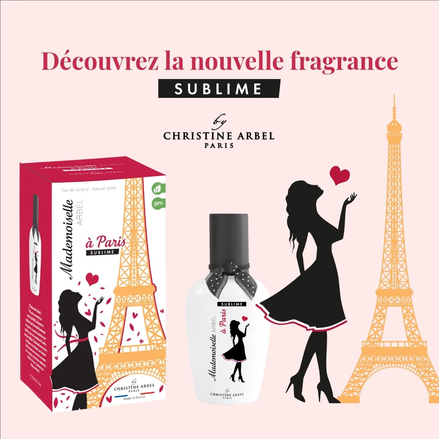 Christine Arbel Mademoiselle ARBEL à Paris SUBLIME Eau de Toilette 100ml