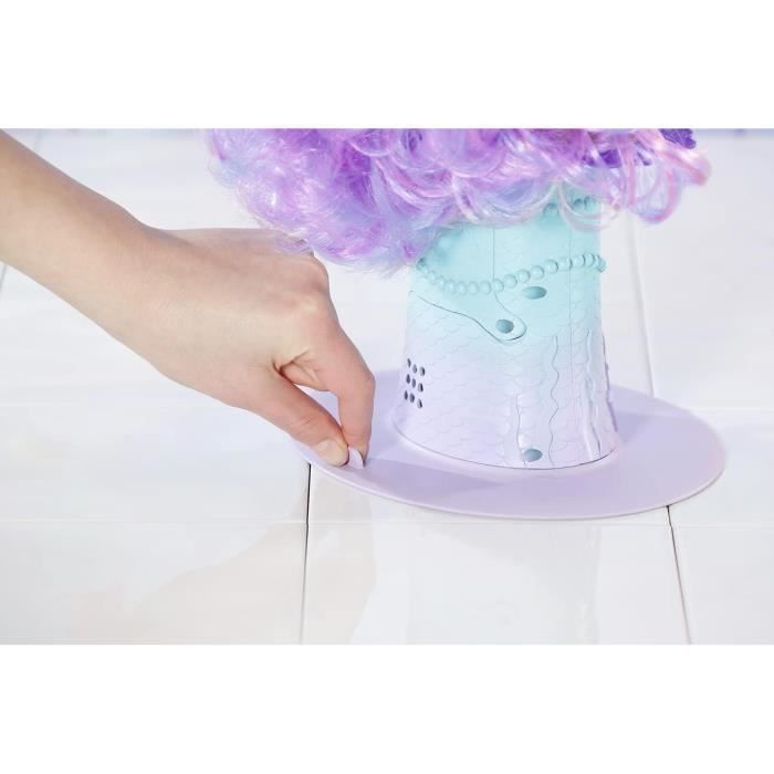 BABY BORN - Mermaid Styling Head - 1 Starfish Hairbrush, 1 Tiara and Hair Clips - Waterproof - 37cm