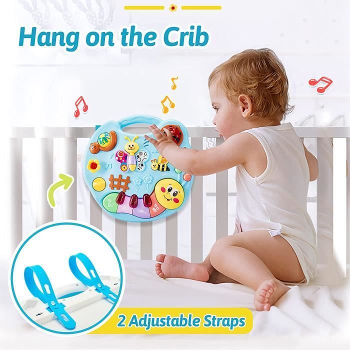 Mesa de actividades musicales - Juguetes musicales para niños - Regalo para bebés - De 12 meses a 3 años