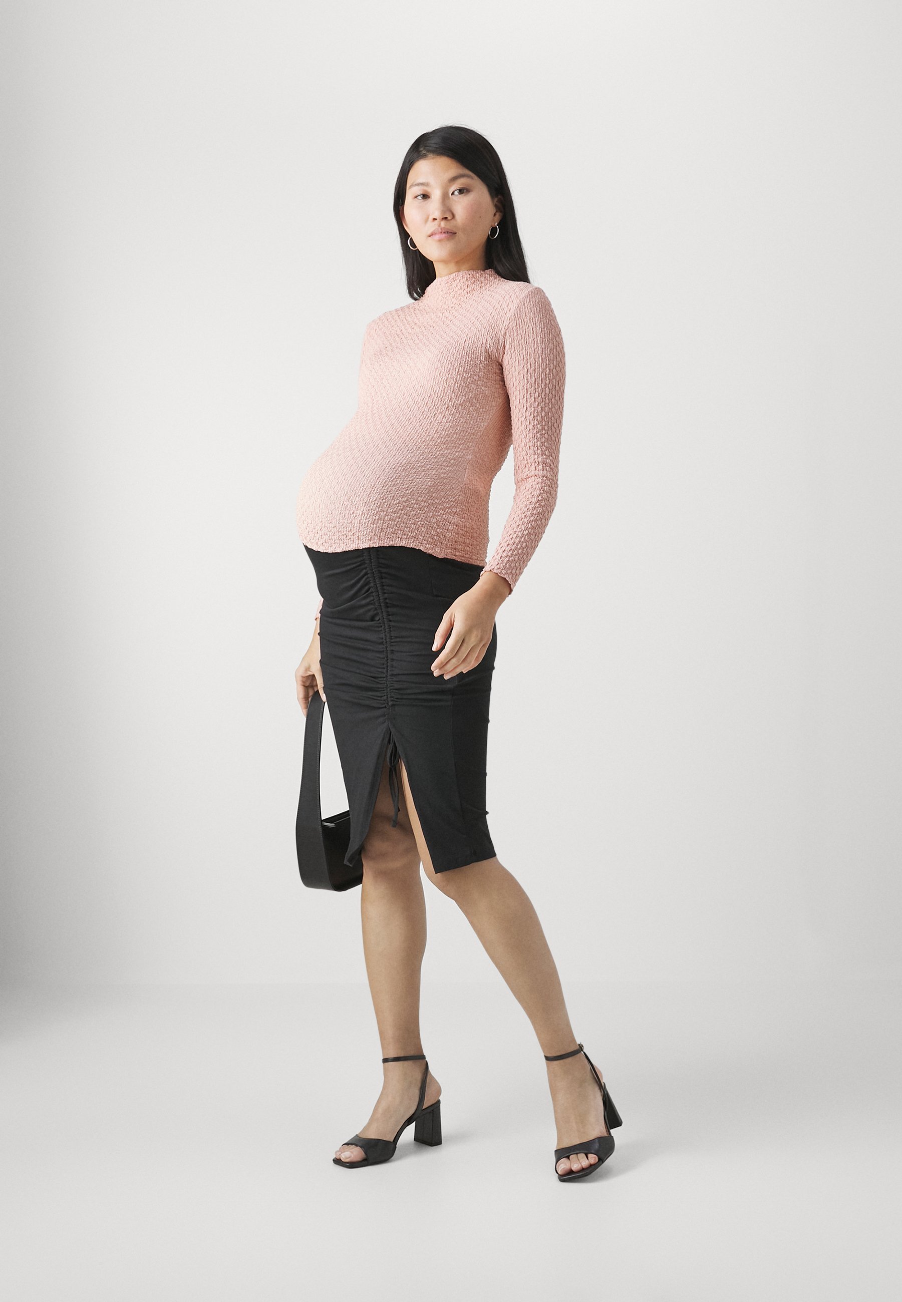 Even&Odd Umstands-Langarmshirt – rosa