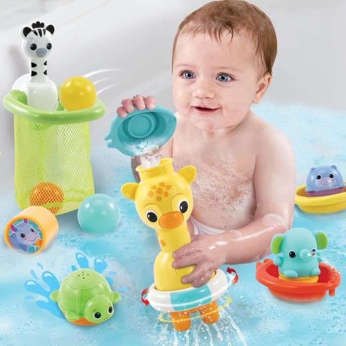 Set de baño multiactividad VTECH MAXI - Jirafa mecánica - Para niños de 5 meses a 5 años.
