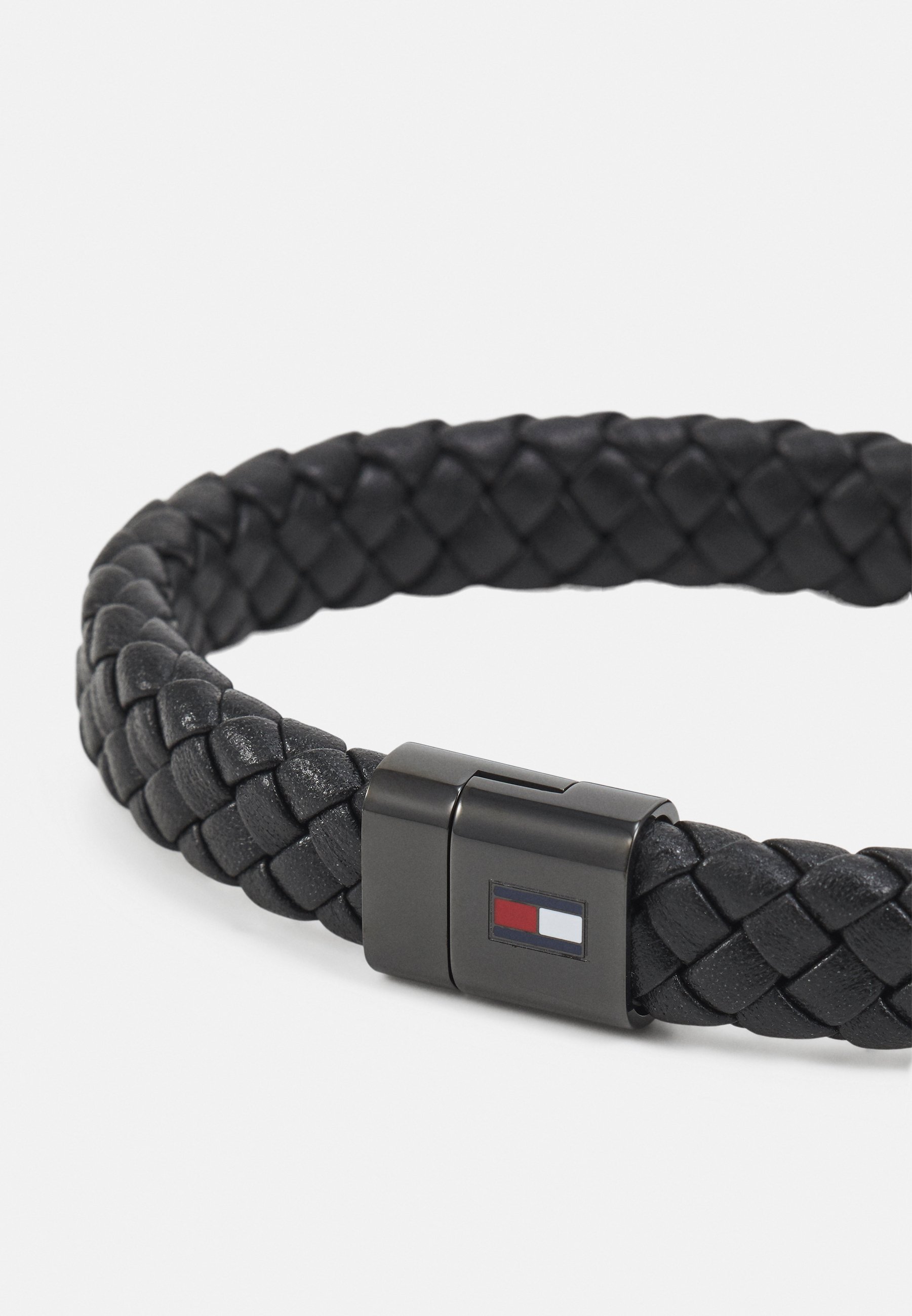 Tommy Hilfiger ronde gevlochten armband - Armband - zwart