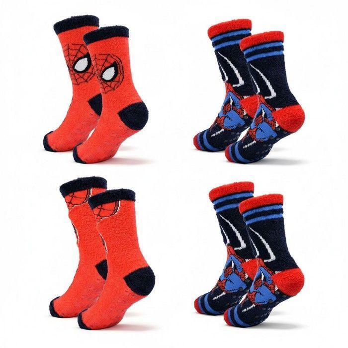 Pack de Chaussettes Antidérapantes Enfant MARVEL SPIDER-MAN (Lot de 4) 1147X4ABS