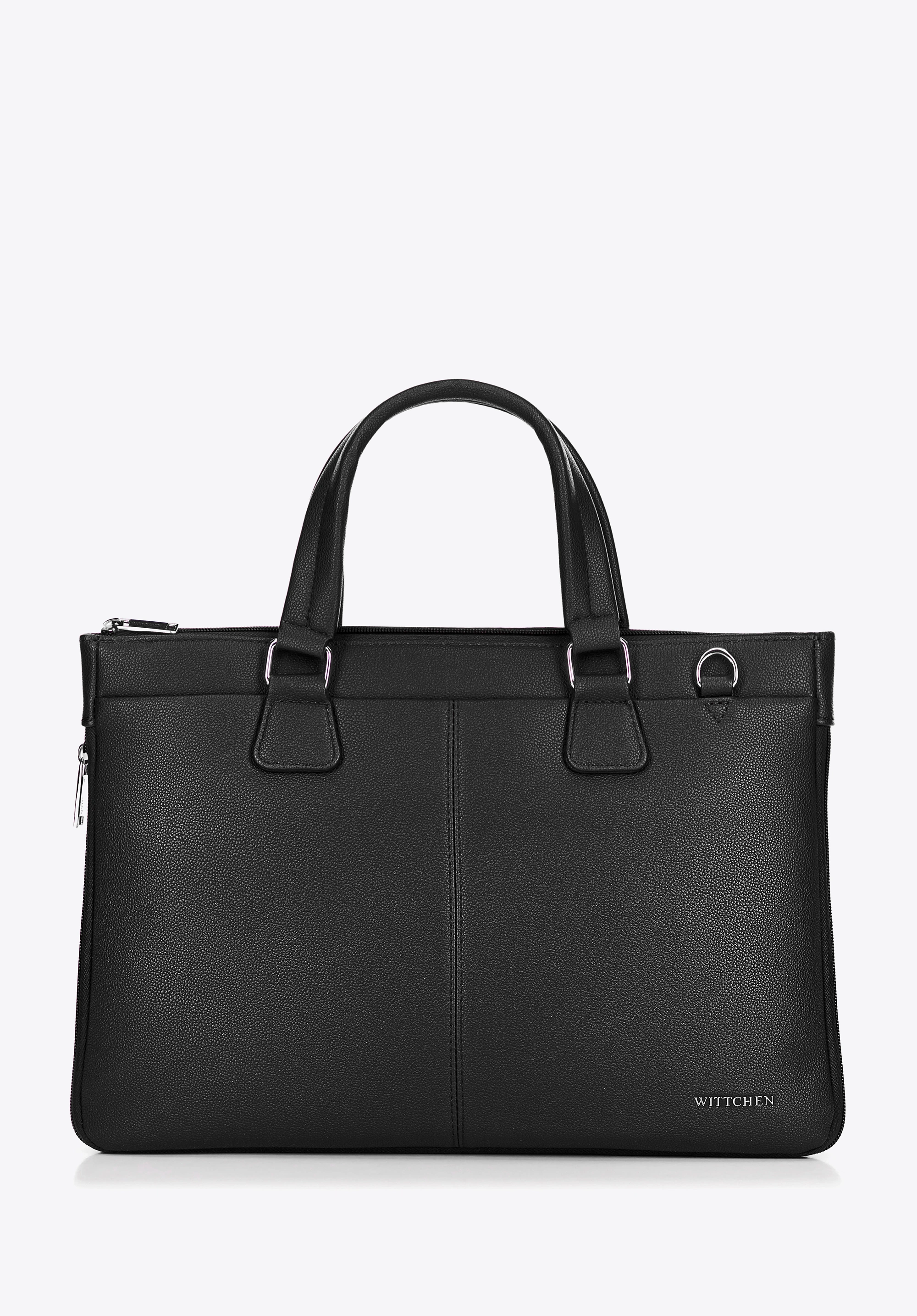 Torba na laptopa 14,5” z imitacji skóry czarna