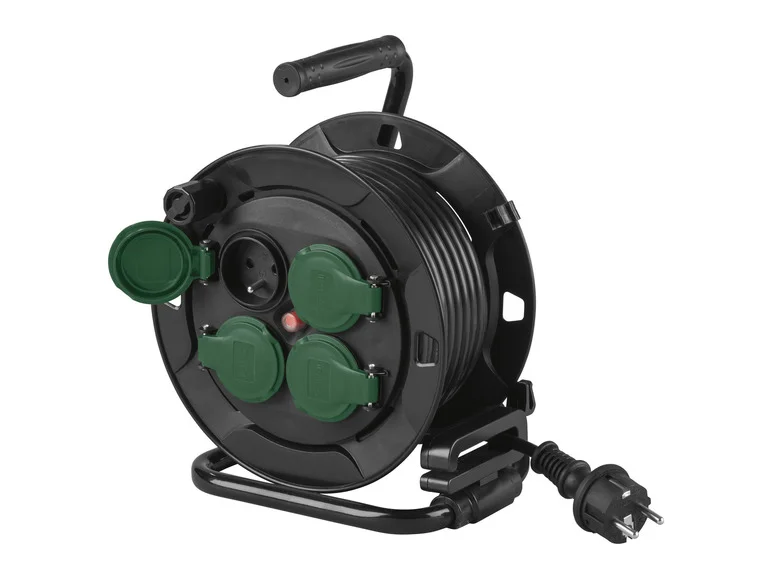 Rolă de cablu PARKSIDE® cu 4 căi PSCR10MR1, 10 m