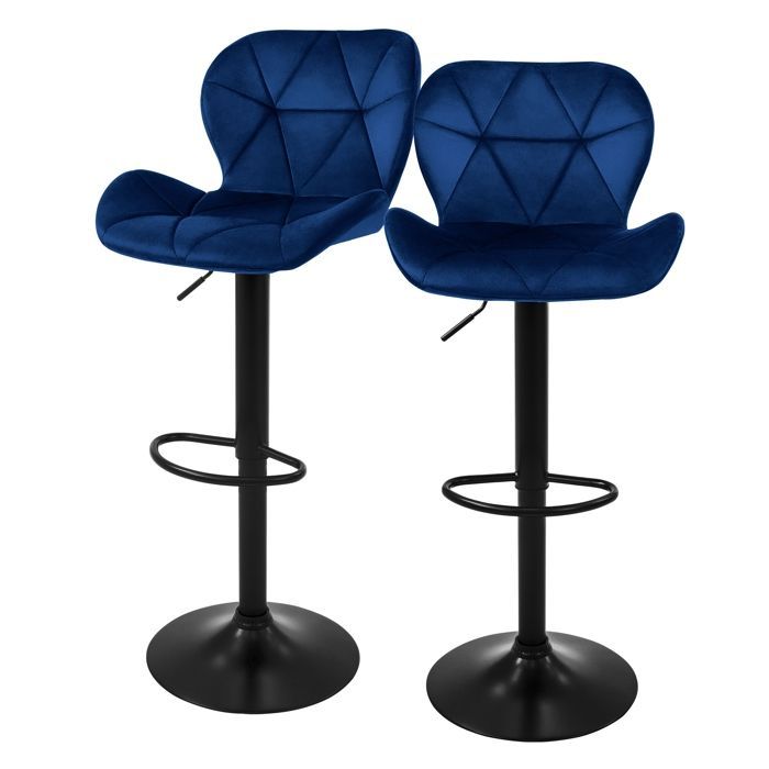 Juego de 2 taburetes de bar, sillas de bar o taburetes de bistró con altura regulable.
