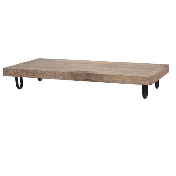 Taca drewniana na nóżkach 39 cm Patera z nóżkami