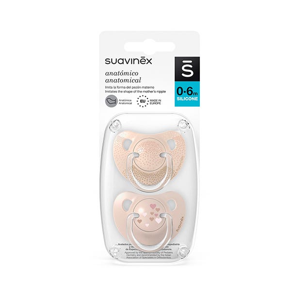 Silikonový anatomický dudlík | 2 kusy