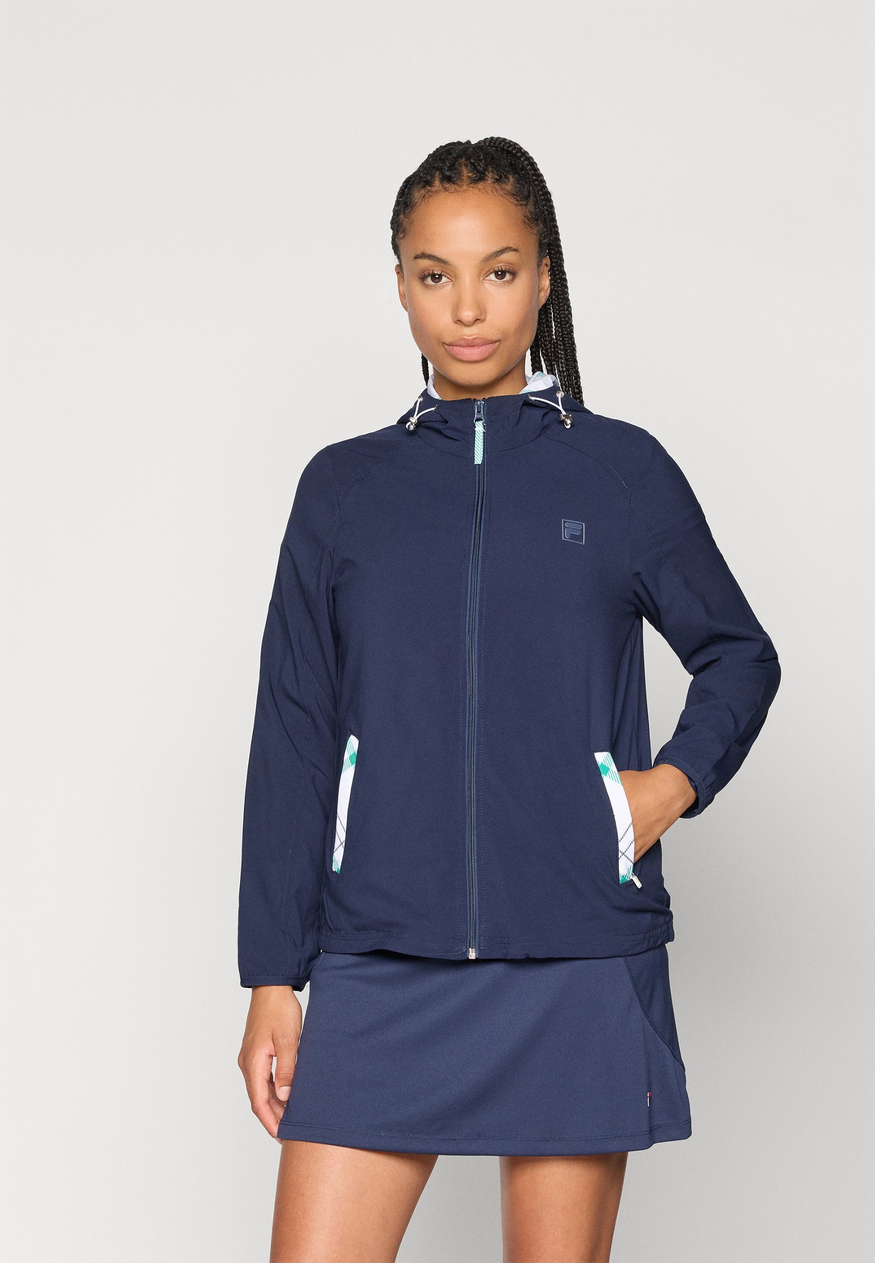 Fila JACKET VITA - Trainingsjacke - Marineblau/Hofgrün