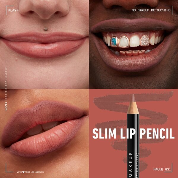 NYX Professional Makeup SPL831 Slim Lip Pencil (tenká ceruzka na pery)