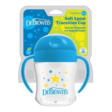 Dr. Brown's 6M pereinamojo laikotarpio puodelis 180 ml