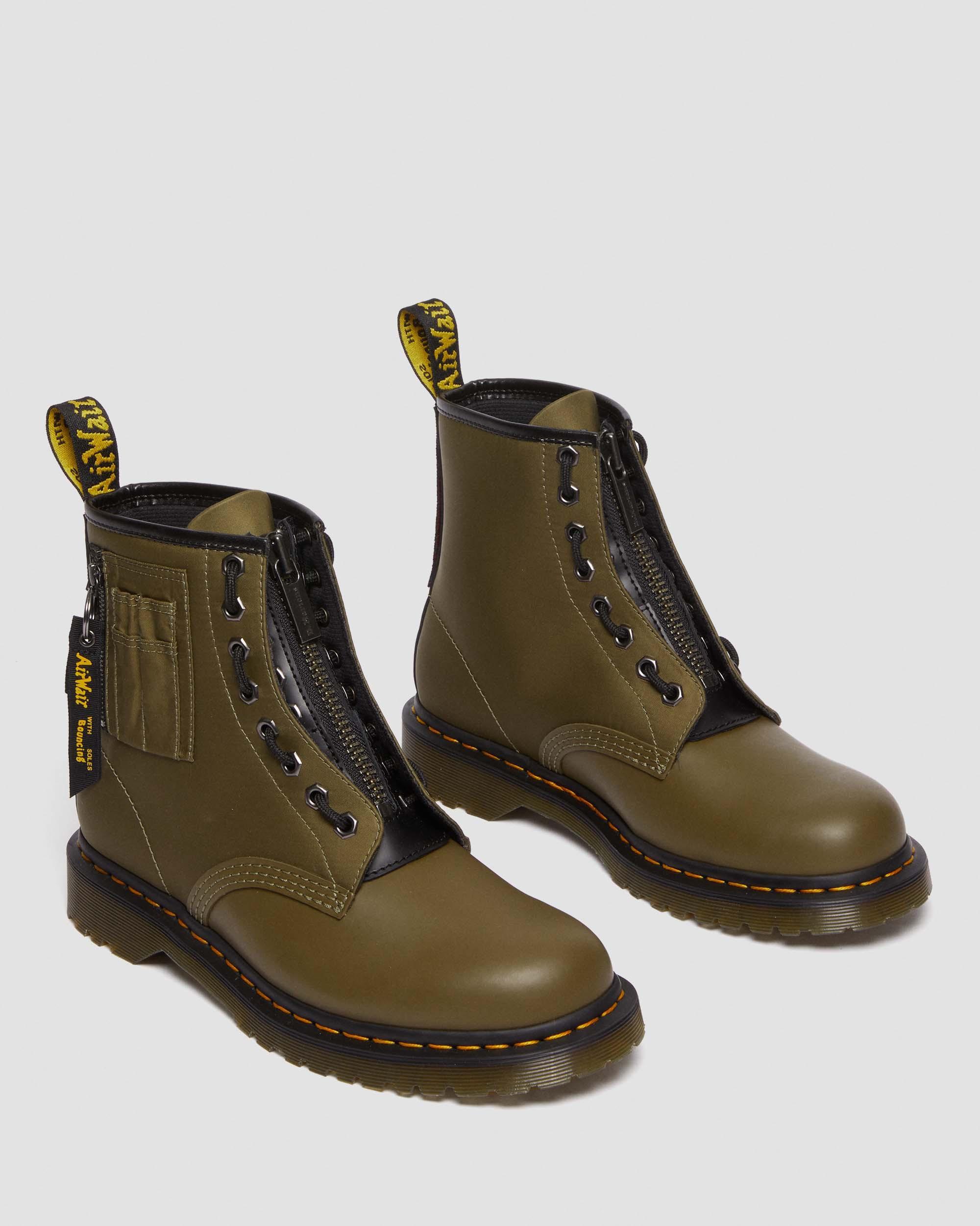 1460 Ben Alpha Industries Nylon & Leather Lace Up Boots