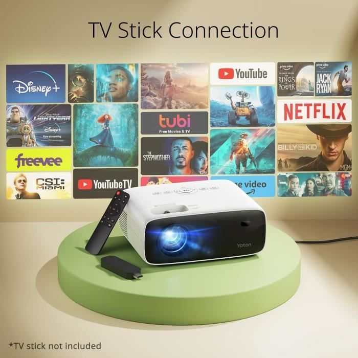Vidéoprojecteur YOTON Y6 - 4K ll HD 1080P 12000 Lumens