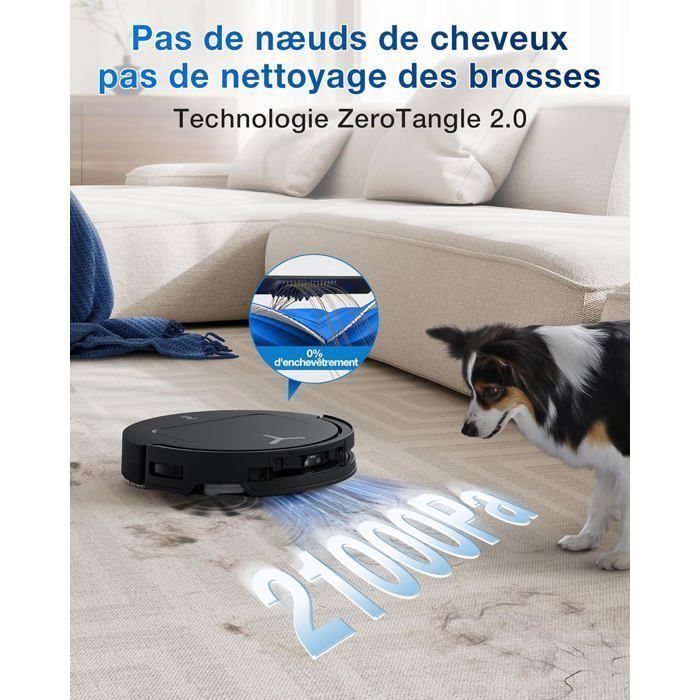 Aspirador e esfregão robô ECOVACS Deebot T50 Omni Gen 2 21000Pa