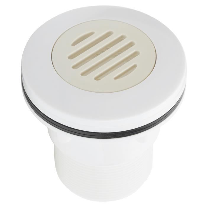 Buse de piscine - OMABETA - Buse d'Aspiration - Filetage Mâle 2.2 po - ABS - Blanc