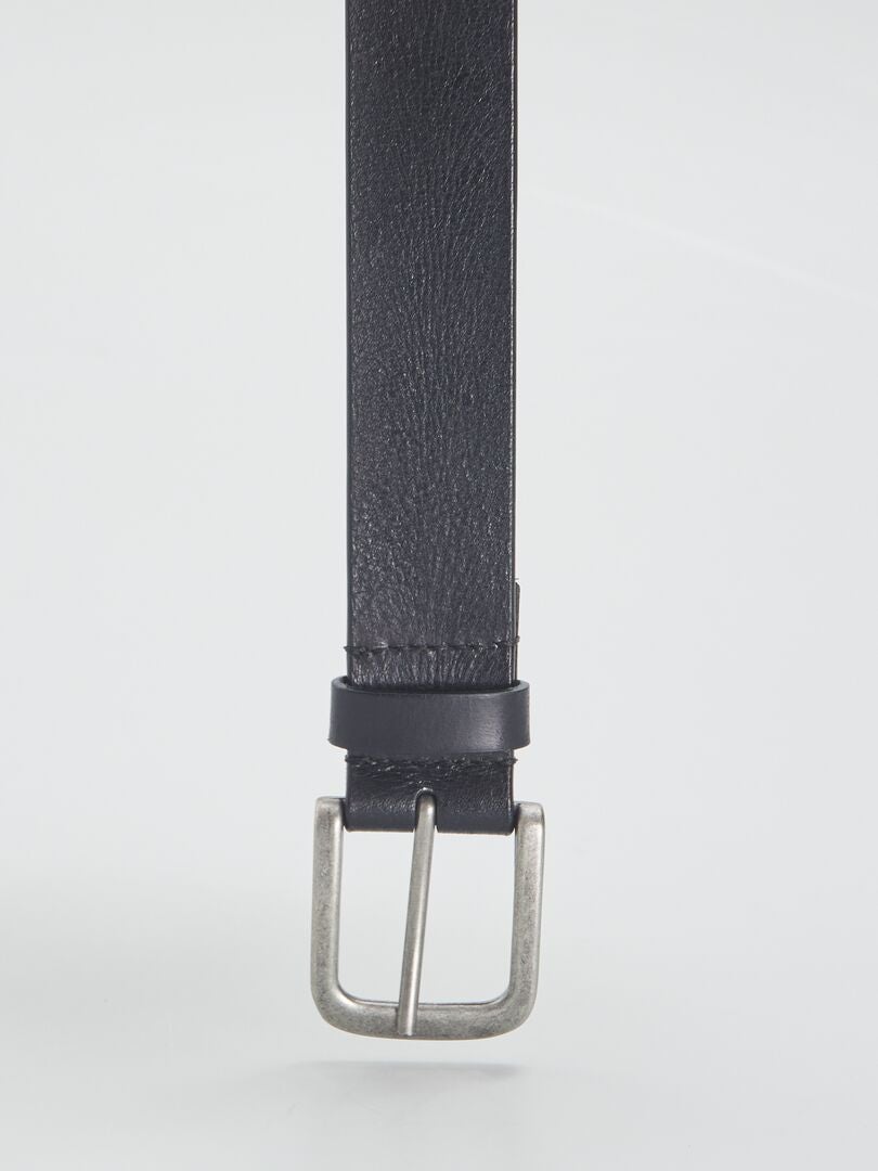 Leren riem - Zwart