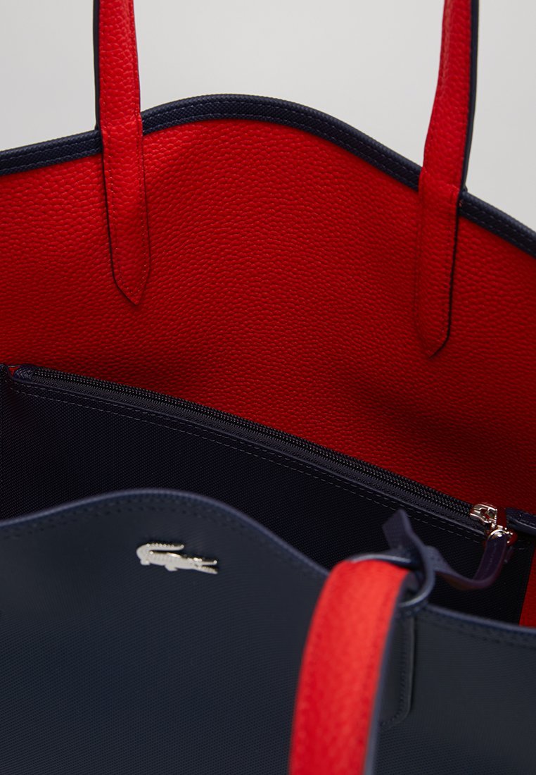 Lacoste SET - Tas van stof - peacoat salsa