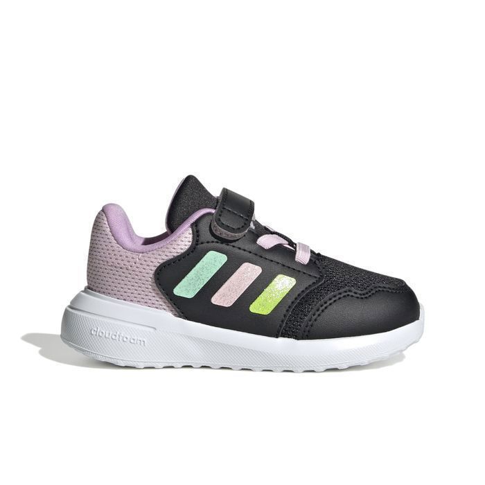 Scarpe Adidas Tensaur Run 3.0 El I per neonati e bambini piccoli, nere IH1047
