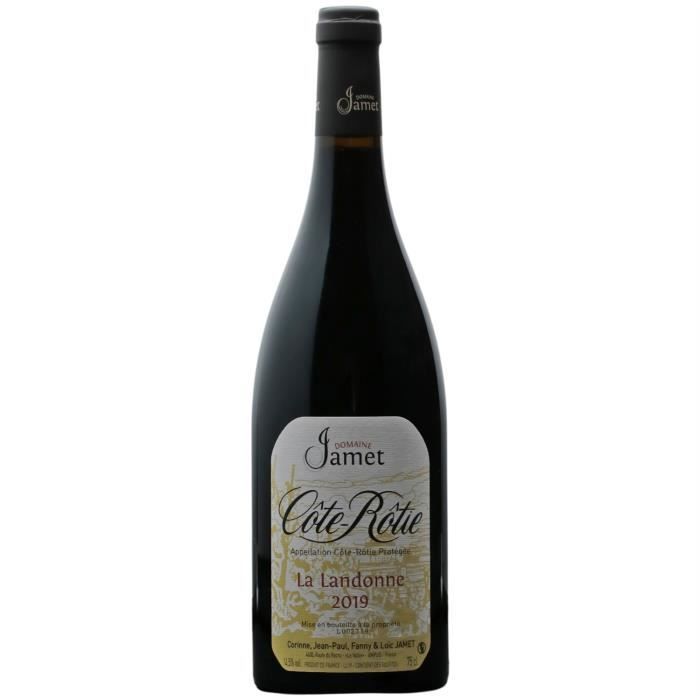 Côte Rôtie La Landonne Rouge 2019 - 75cl - Domaine Jamet - Vin AOC Rouge de la Vallée du Rhône - Cépage Syrah