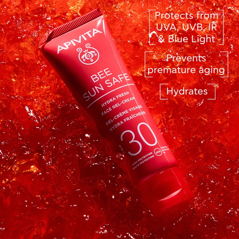 Апивита Би Сан Сејф Хидра Свежа гел-крема за лице SPF30