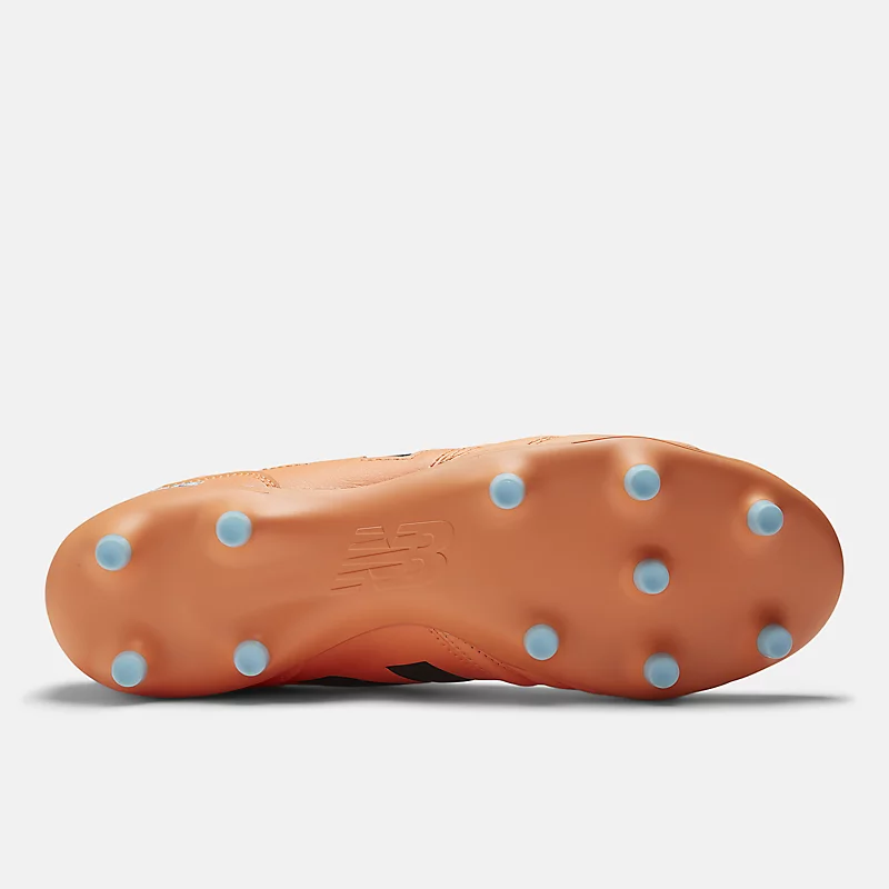 Męskie buty 442 PRO FG V2 - Hot Mango z granatem NB i niebieskim kolorem Team Sky