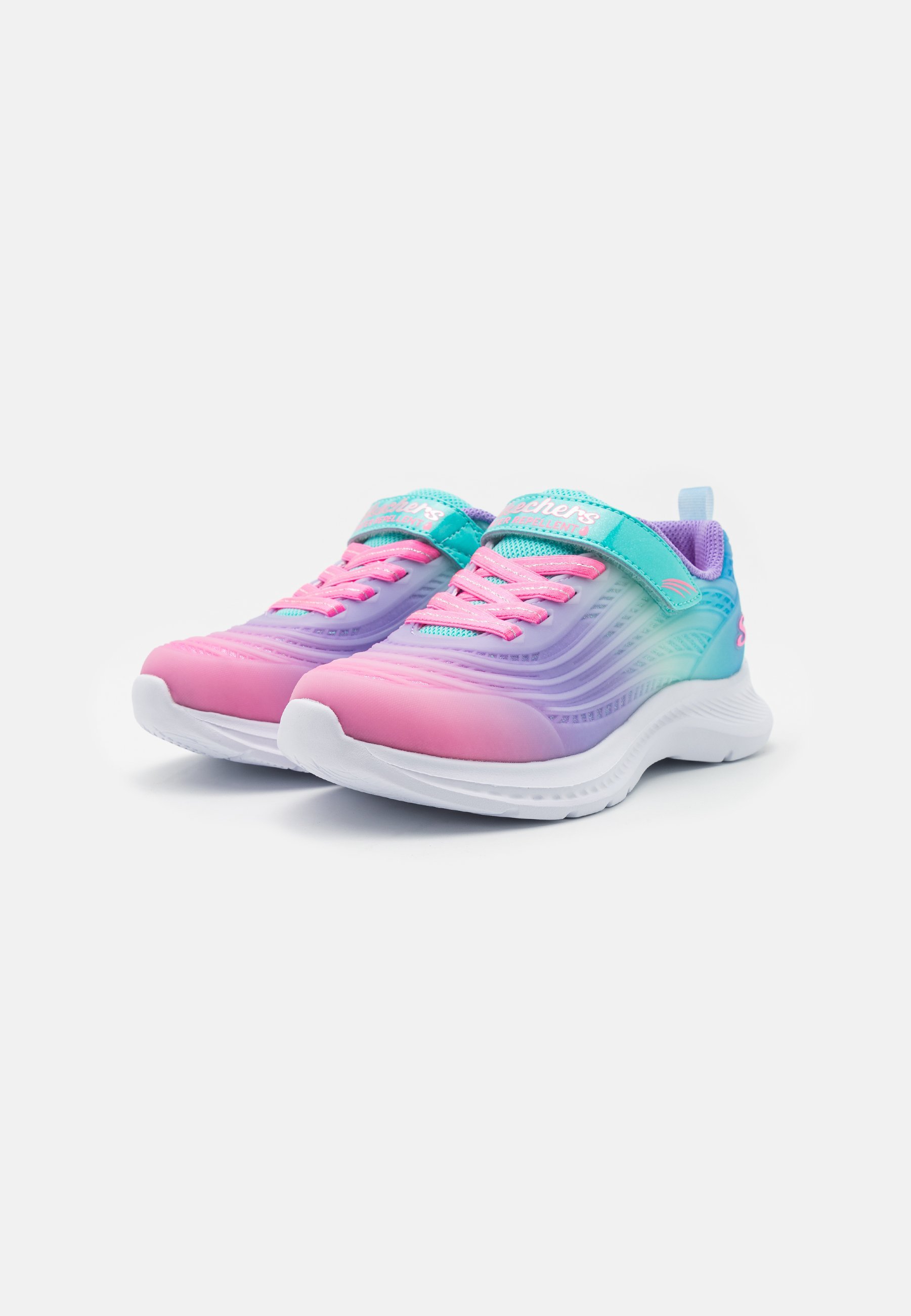 Skechers GLITTER TRANSLUCENT GORE STRAP - Sneakers - turquoise/multicolor