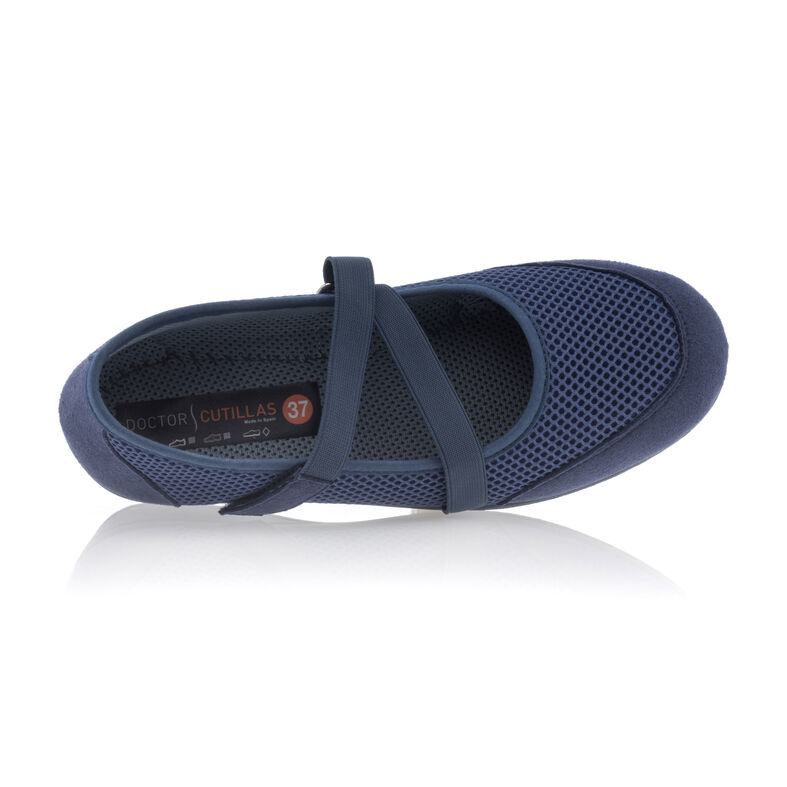 Zapatos cómodos para mujer, color azul.