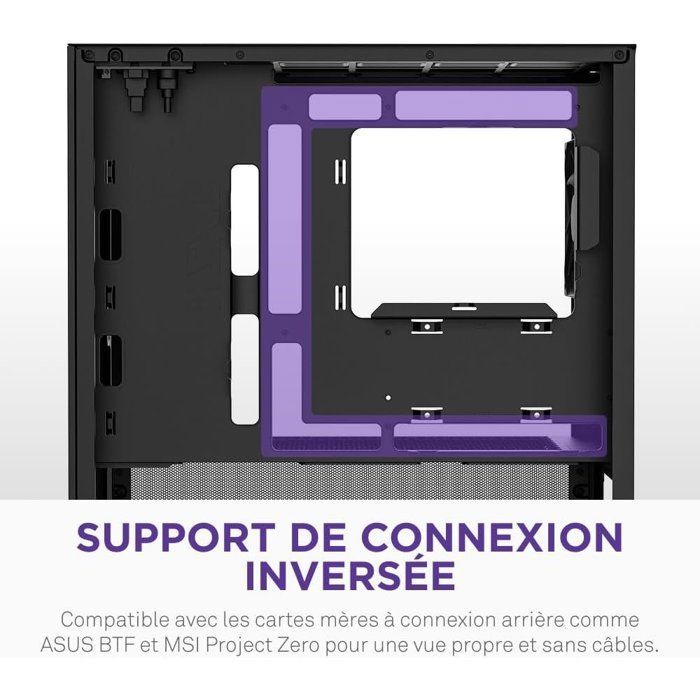 Case mid-tower Micro-ATX - NZXT - CC-H31FB-01 - H3 Flow - Flusso d'aria eccezionale - Nero - GPU di grande formato