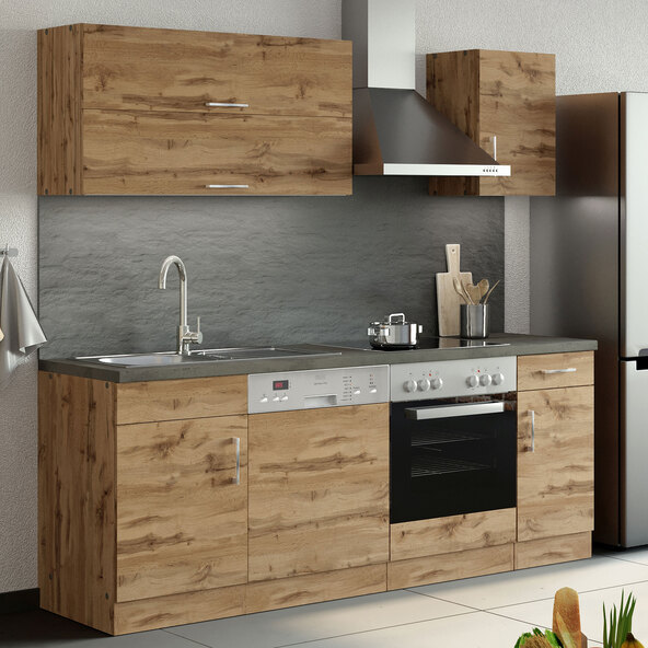 PORTO keukenunit, 210 cm, wotan/wotan