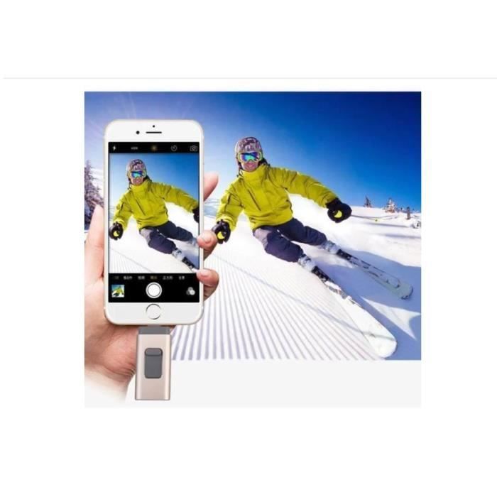 Memoria USB 3.0 - Compatible con iPhone - 256 GB - Almacenamiento ampliable - iOS y Android