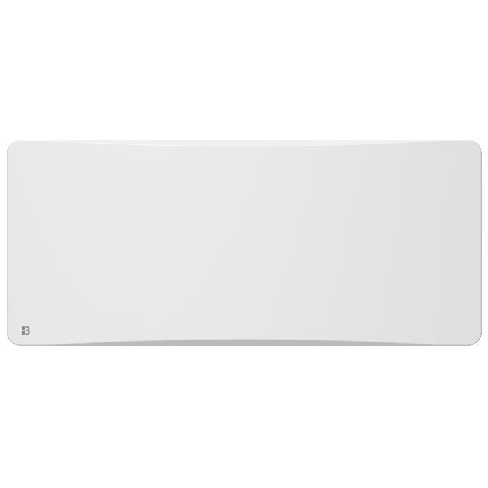 Radiateur électrique fixe à inertie sèche céramique - BESTHERM - OVEO 2000W - Thermostat interchangeable - horizontal blanc - NF