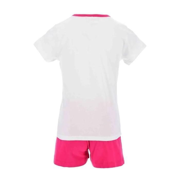 Pijama corto de algodón para niña 