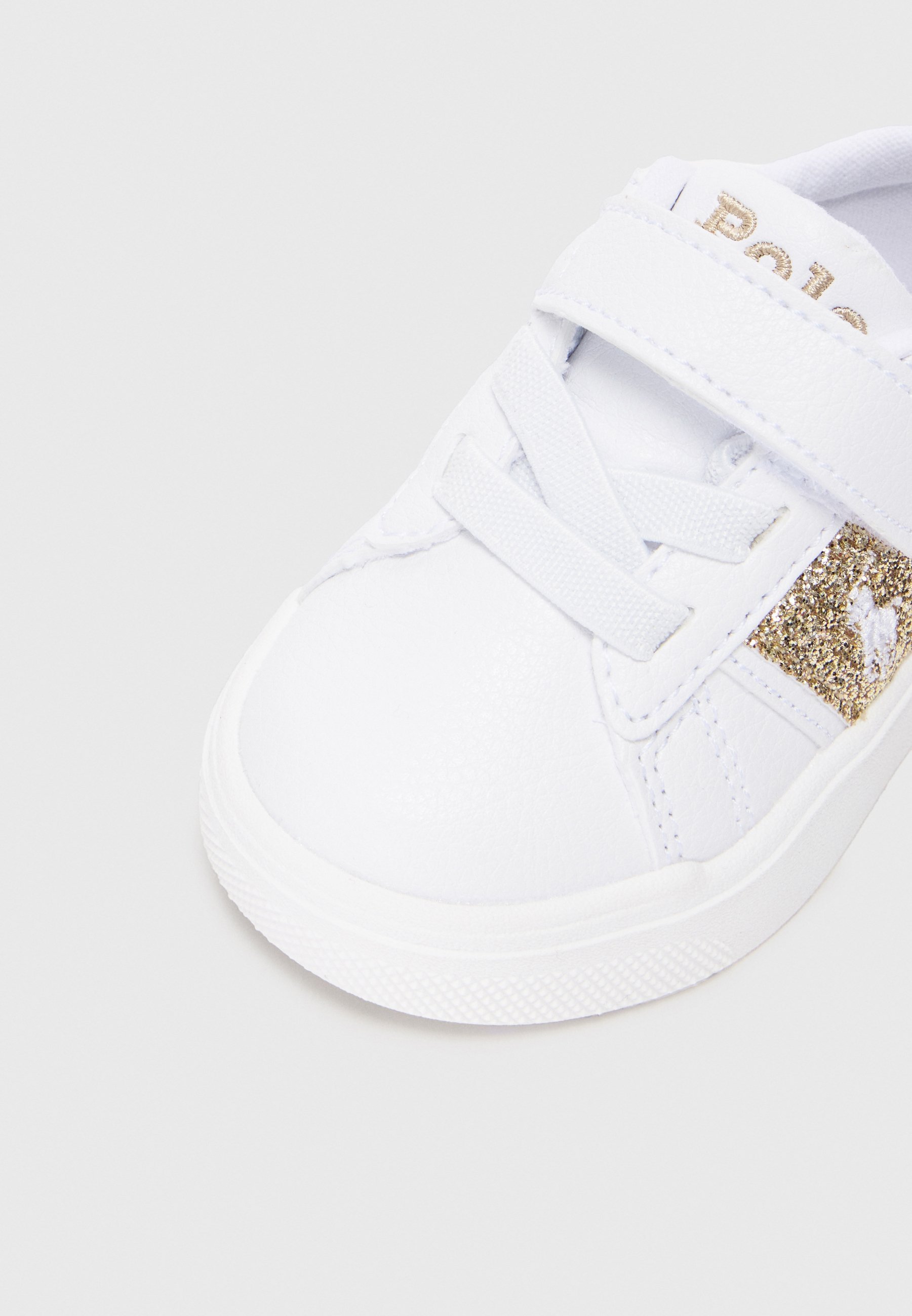 Polo Ralph Lauren FRAZIER UNISEX - Sneaker - weiß/goldfarben