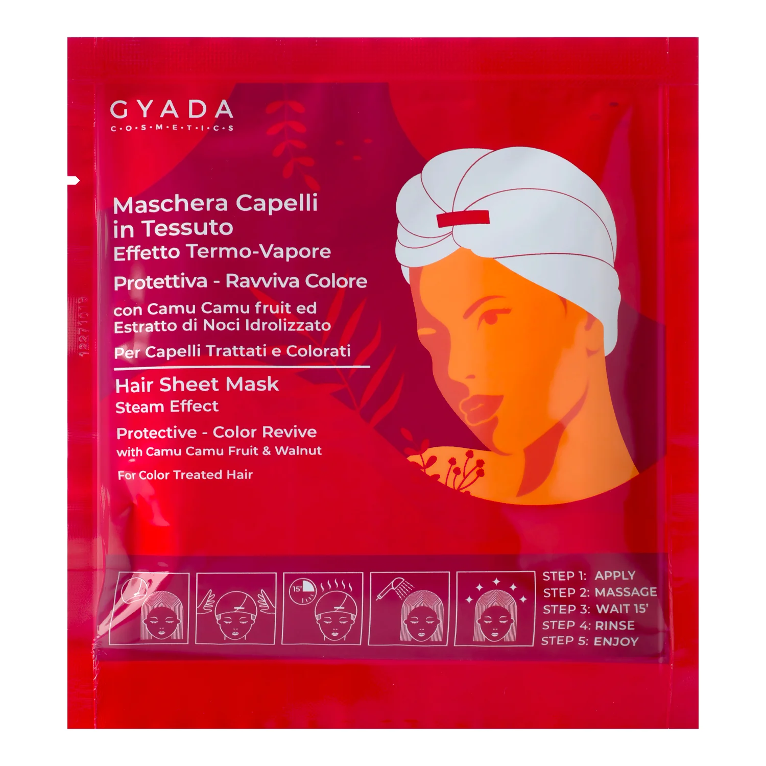 Maschere Capelli in Tessuto Maschera Capelli In Tessuto - Protettiva E Ravviva Colore - Maschera Protezione Colore Capelli